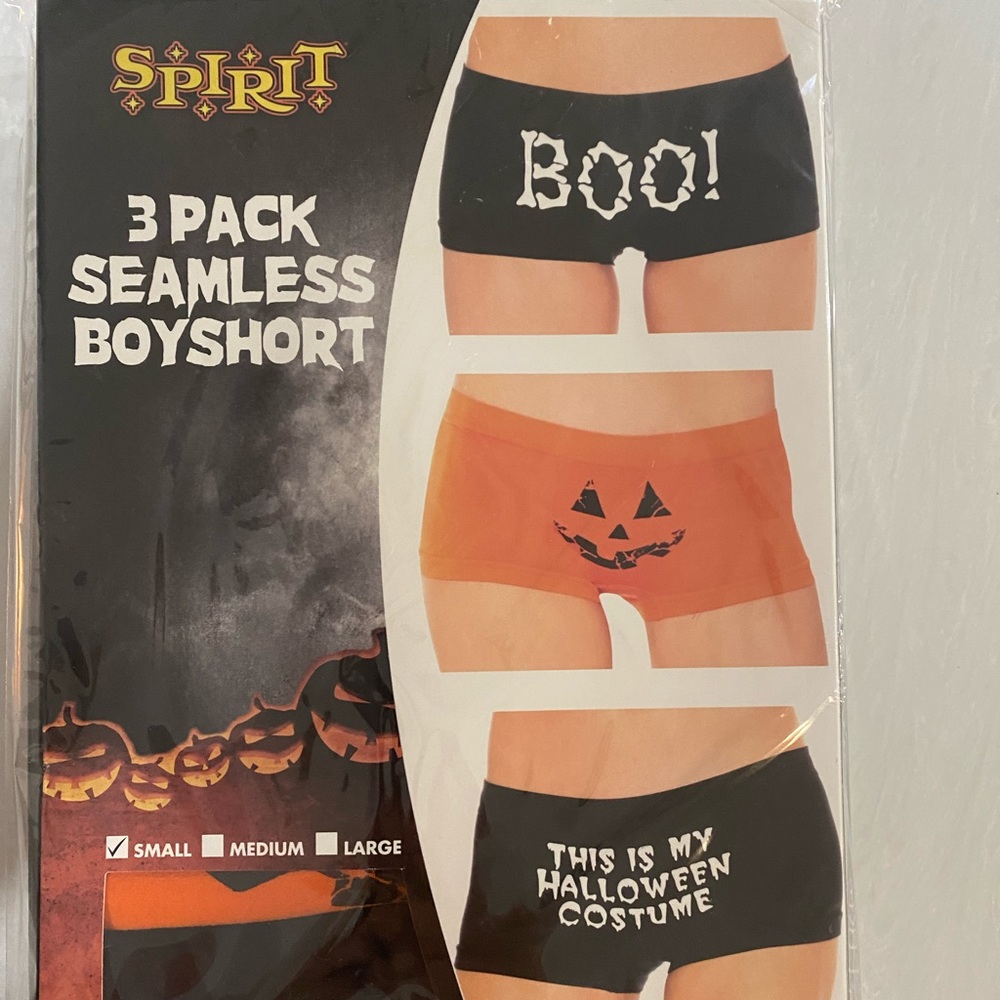 Halloween NEW In Package-  3 Different Boy shorts!  Size Small